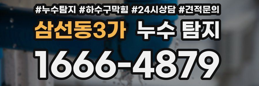 삼선동3가 누수 탐지