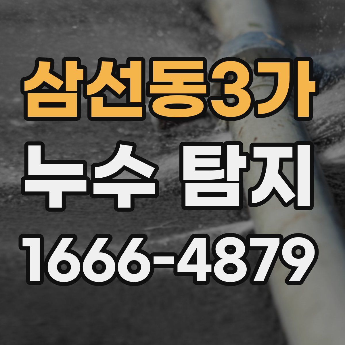삼선동3가 누수 탐지