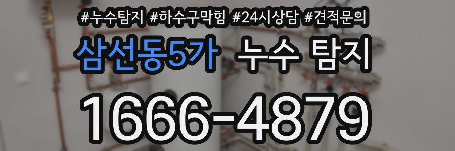 삼선동5가 누수 탐지