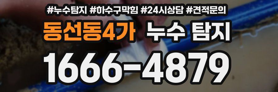 동선동4가 누수 탐지