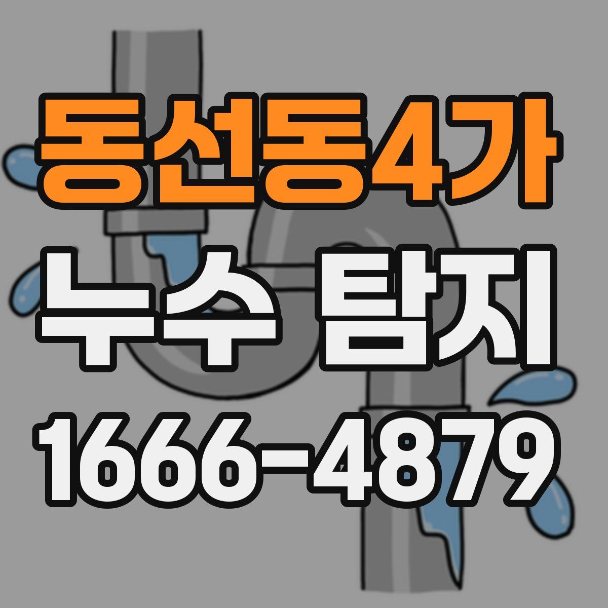 동선동4가 누수 탐지