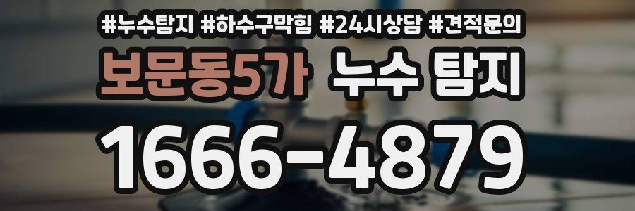 보문동5가 누수 탐지