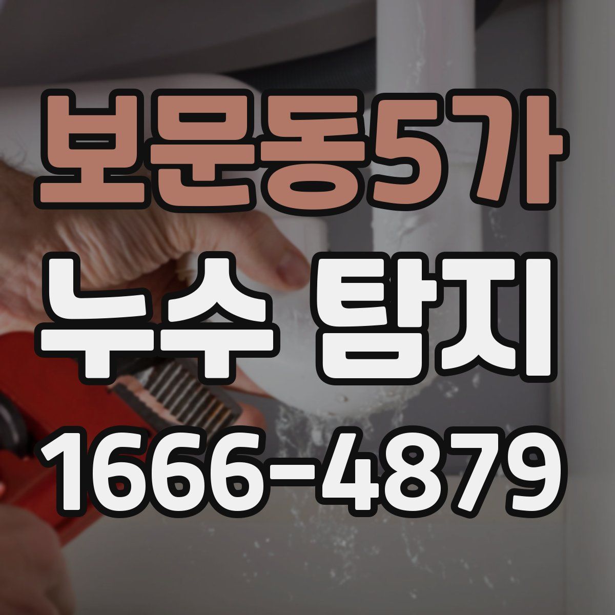 보문동5가 누수 탐지