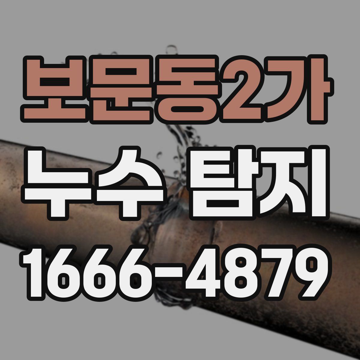 보문동2가 누수 탐지