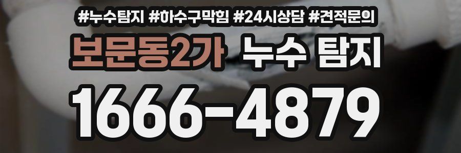 보문동2가 누수 탐지