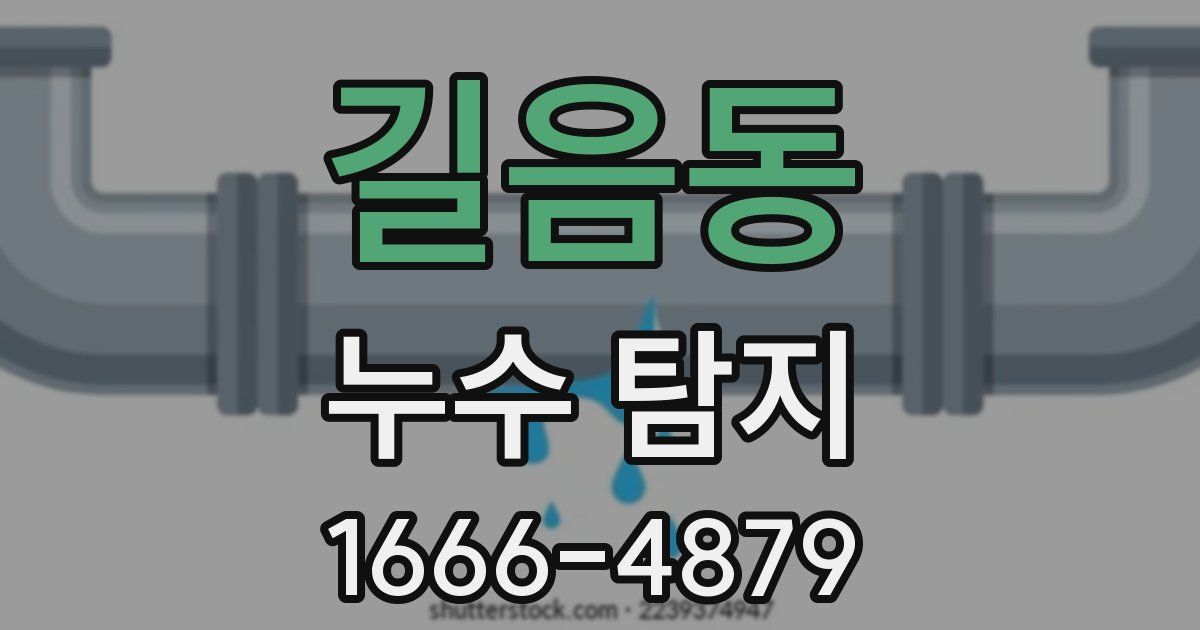 길음동 누수 탐지