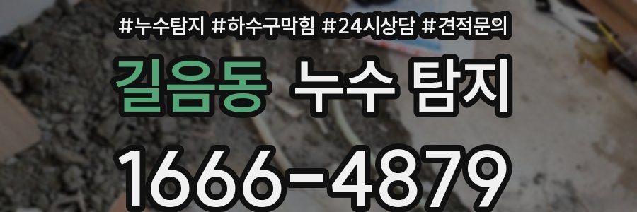 길음동 누수 탐지