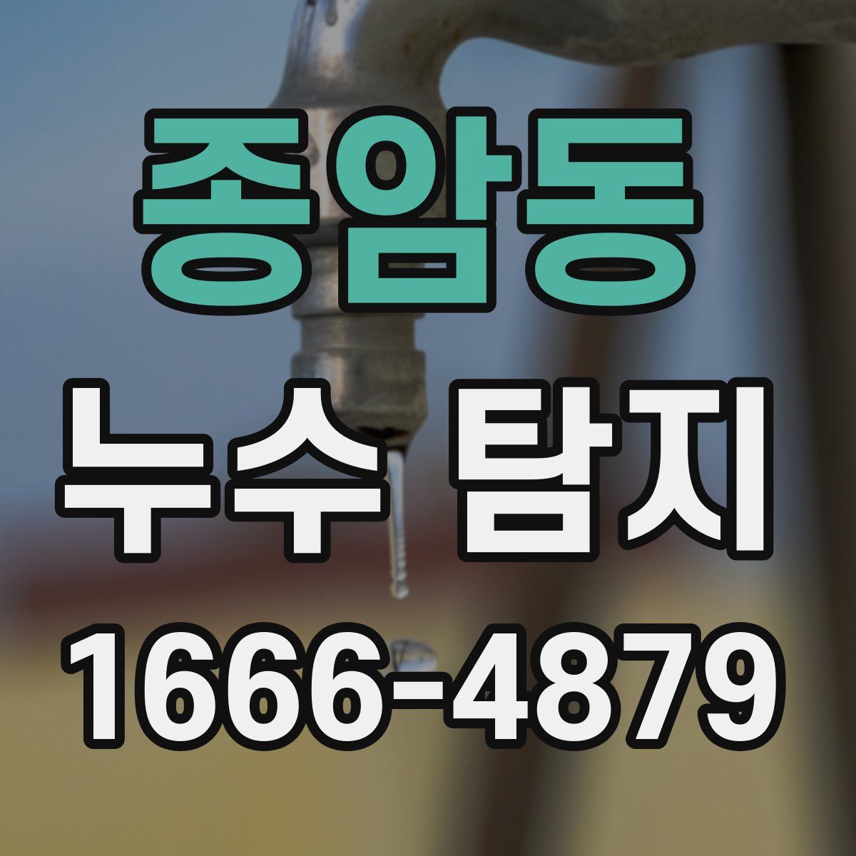 종암동 누수 탐지