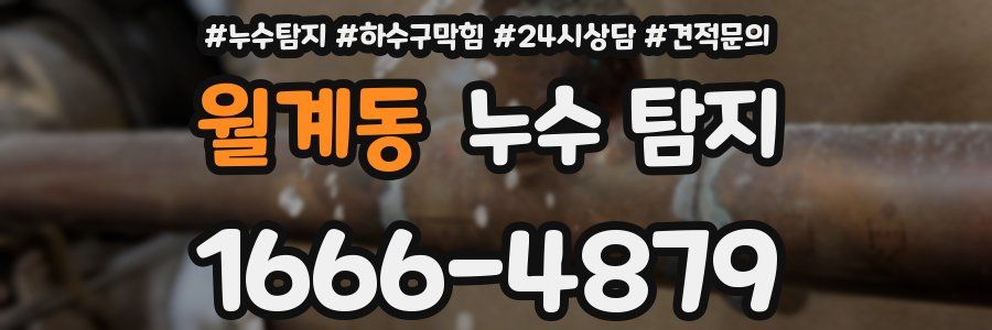 월계동 누수 탐지