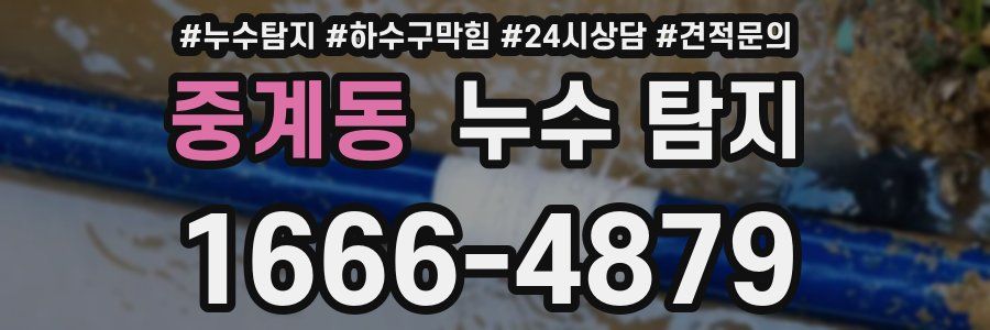 중계동 누수 탐지