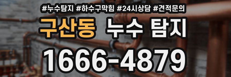 구산동 누수 탐지