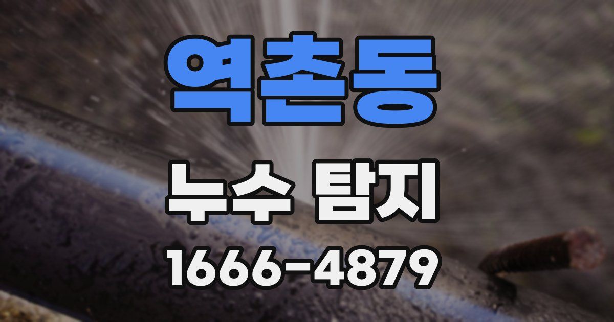 역촌동 누수 탐지