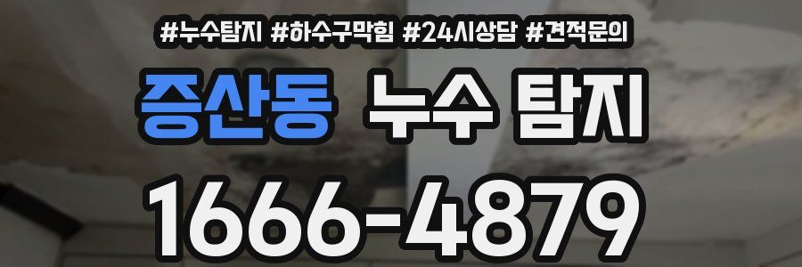증산동 누수 탐지