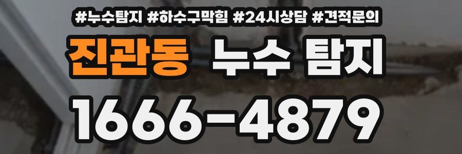 진관동 누수 탐지