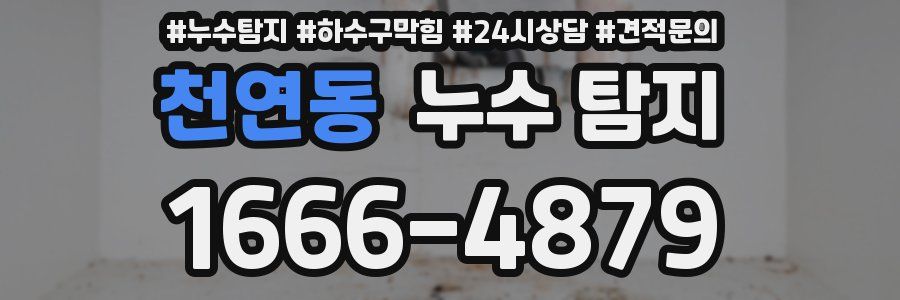 천연동 누수 탐지