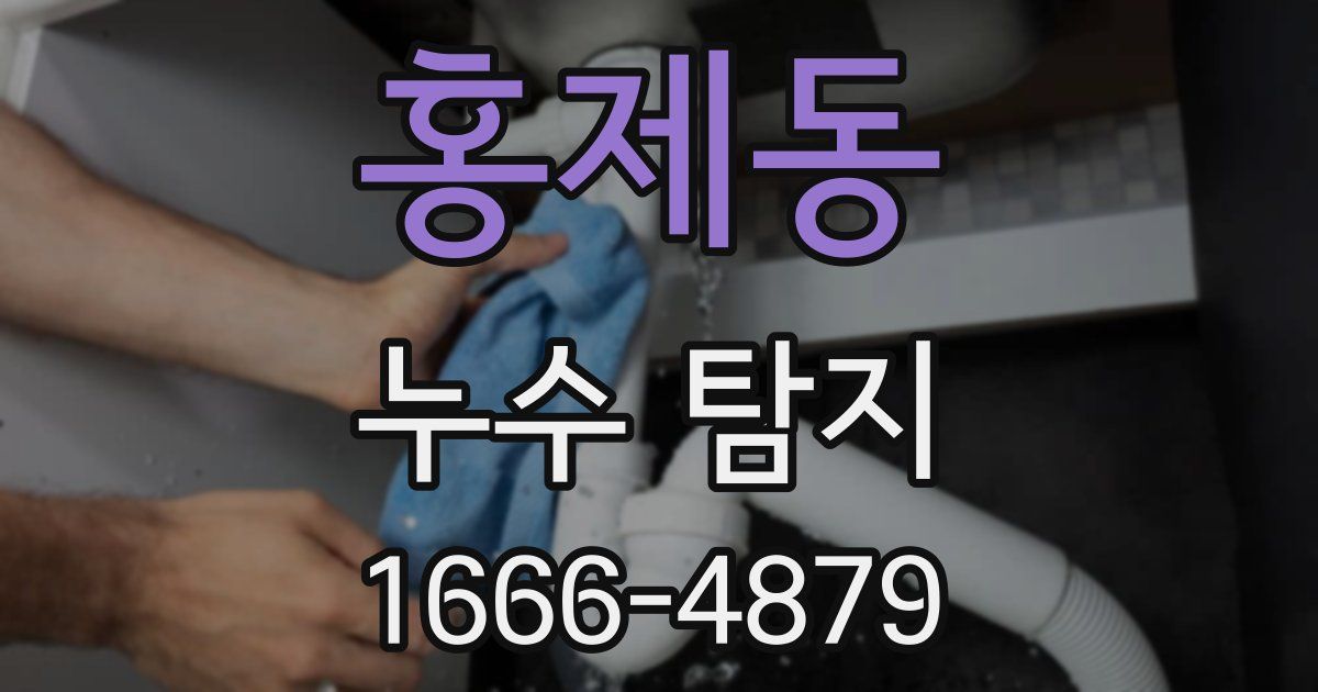 홍제동 누수 탐지