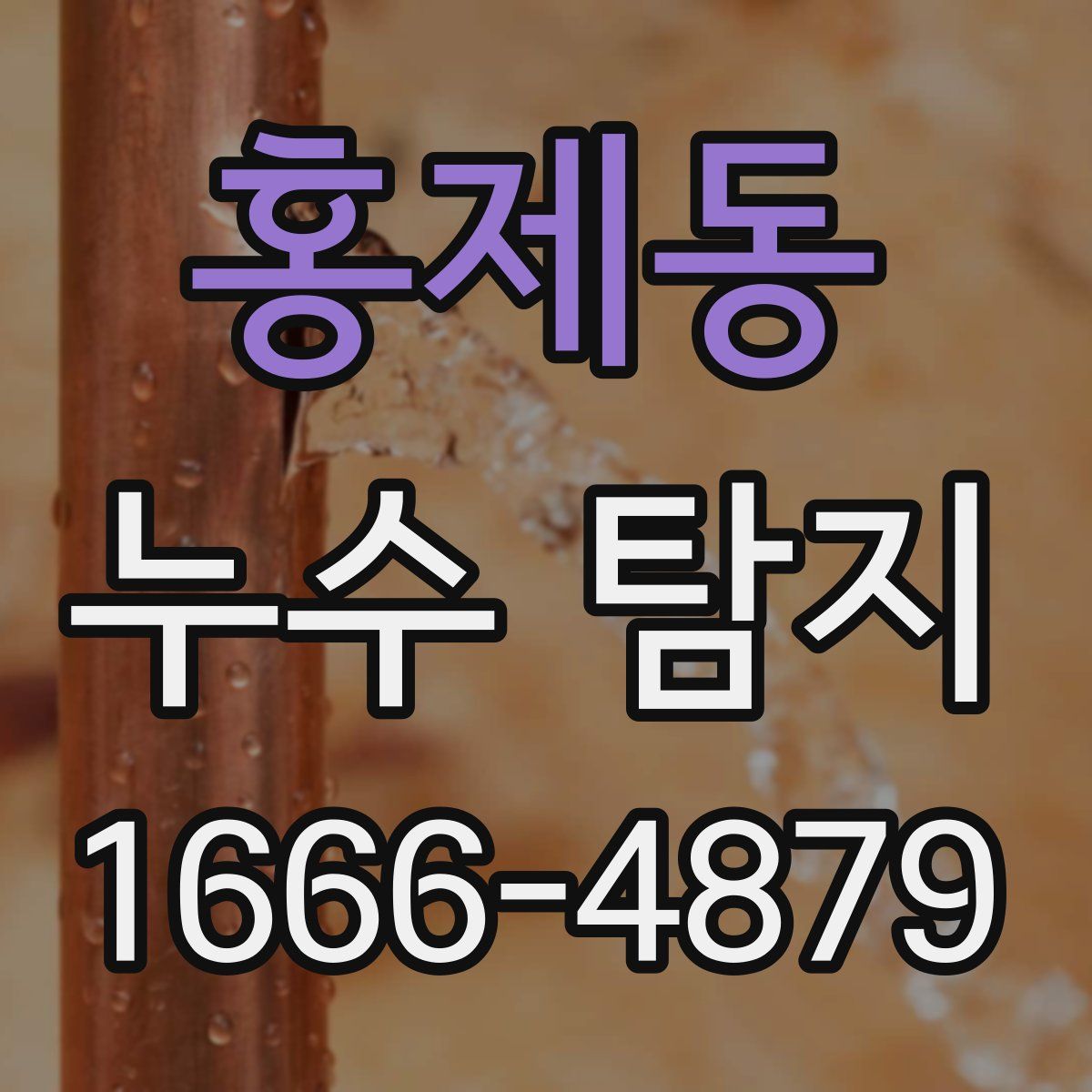 홍제동 누수 탐지