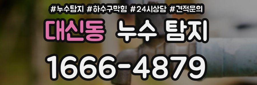 대신동 누수 탐지