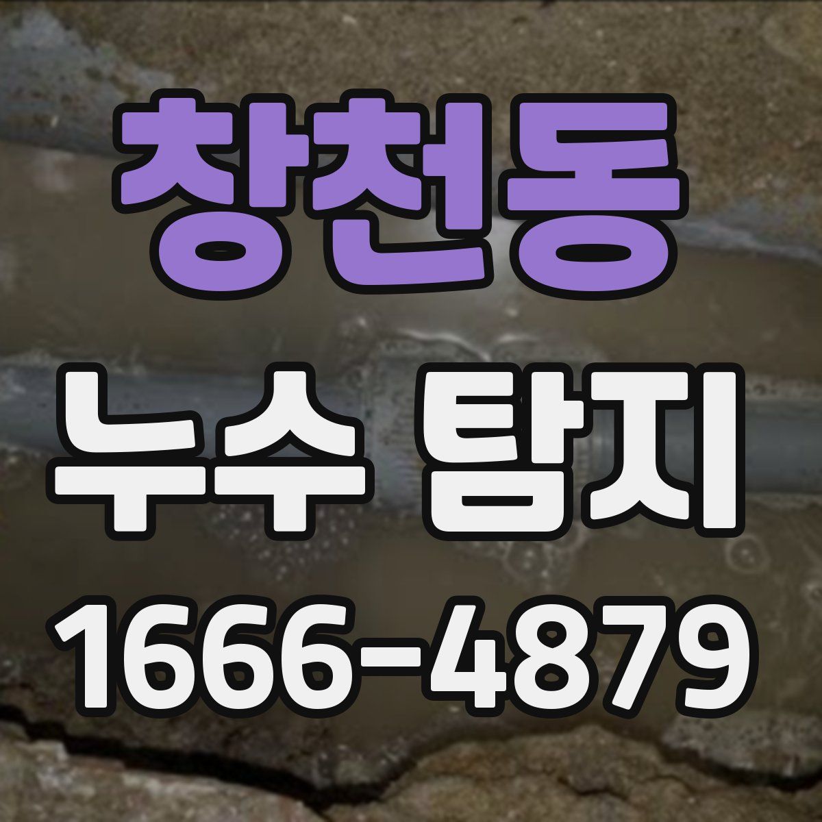창천동 누수 탐지