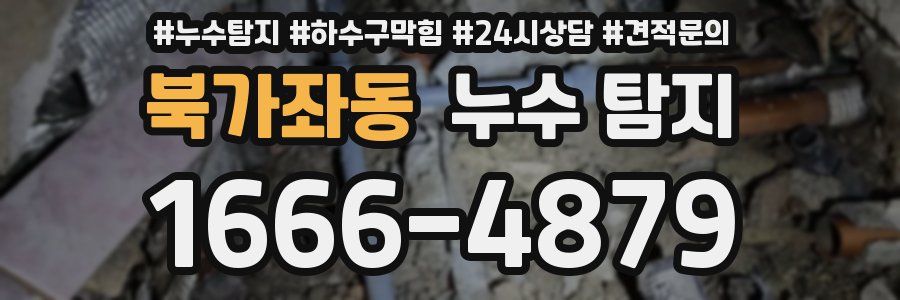 북가좌동 누수 탐지