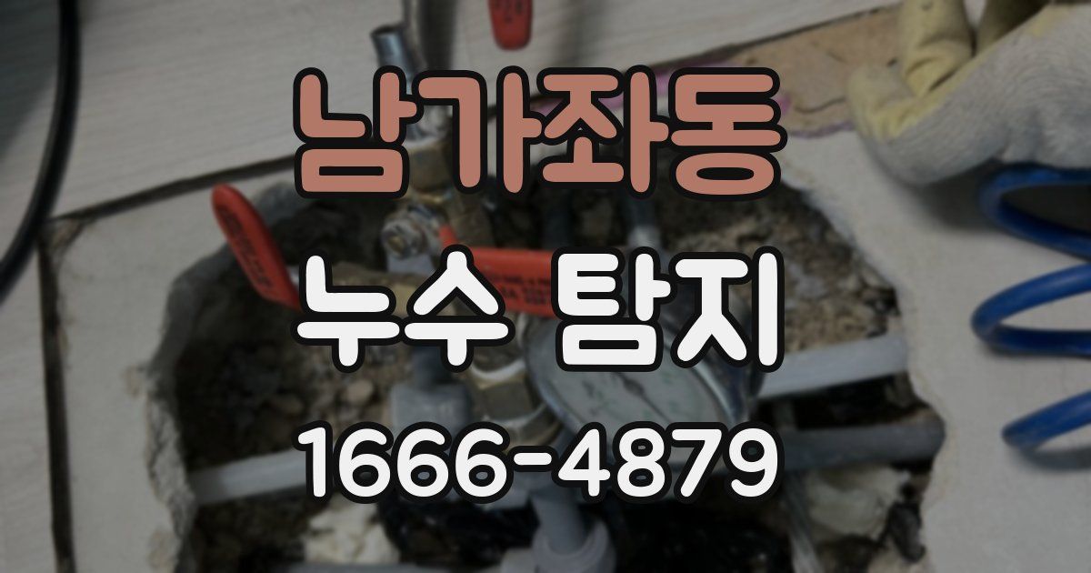남가좌동 누수 탐지