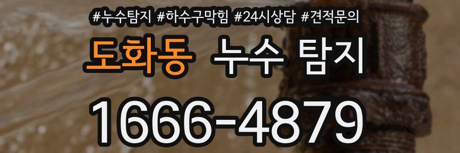 도화동 누수 탐지