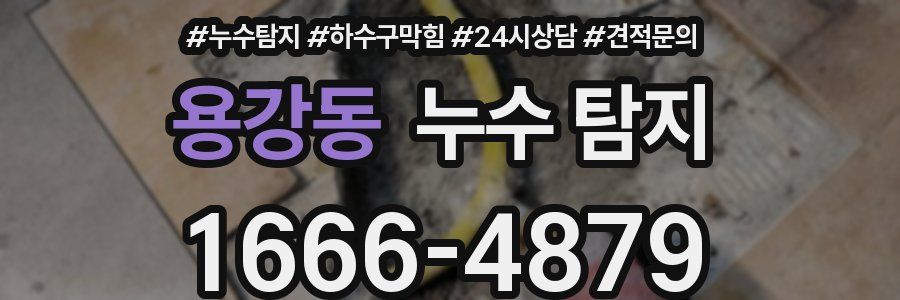용강동 누수 탐지