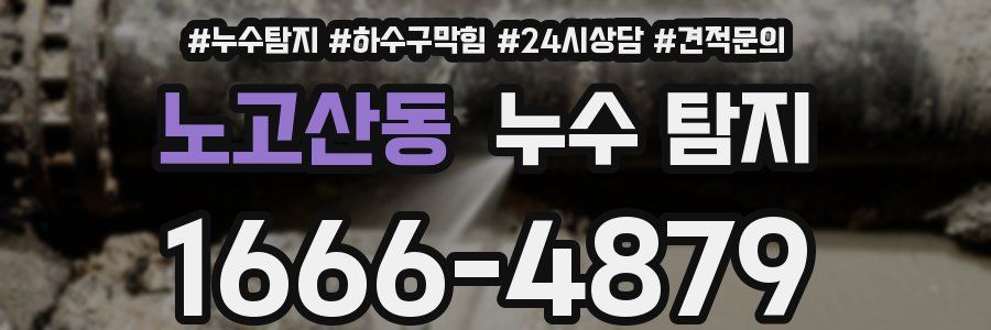 노고산동 누수 탐지