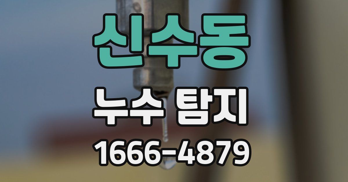 신수동 누수 탐지