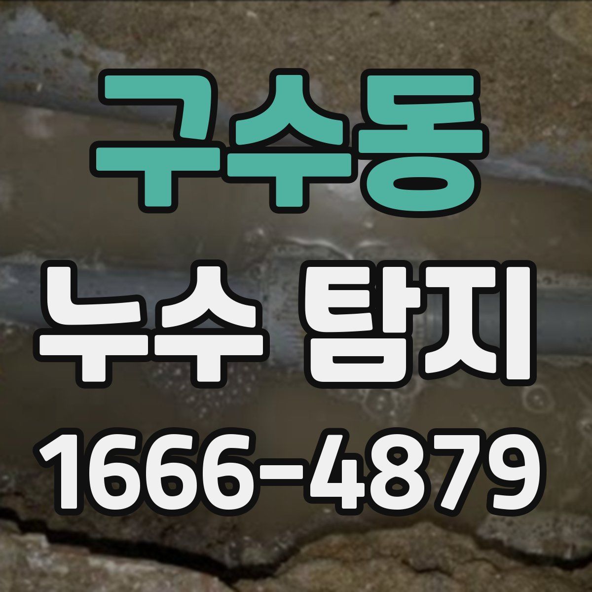 구수동 누수 탐지