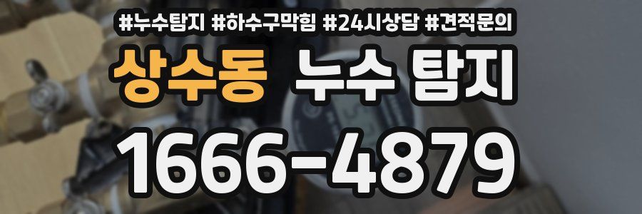상수동 누수 탐지