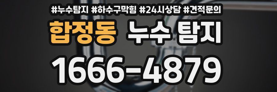 합정동 누수 탐지