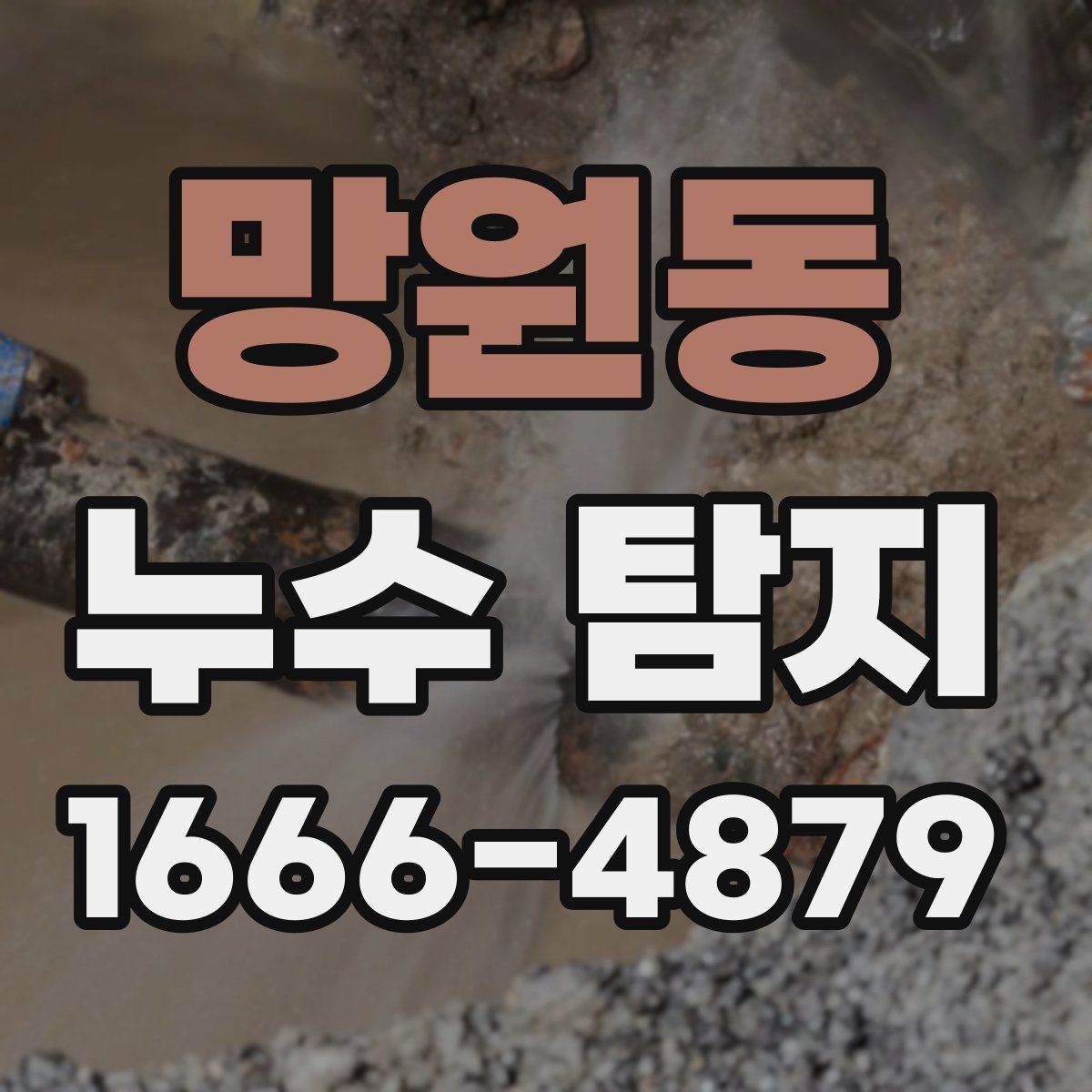 망원동 누수 탐지