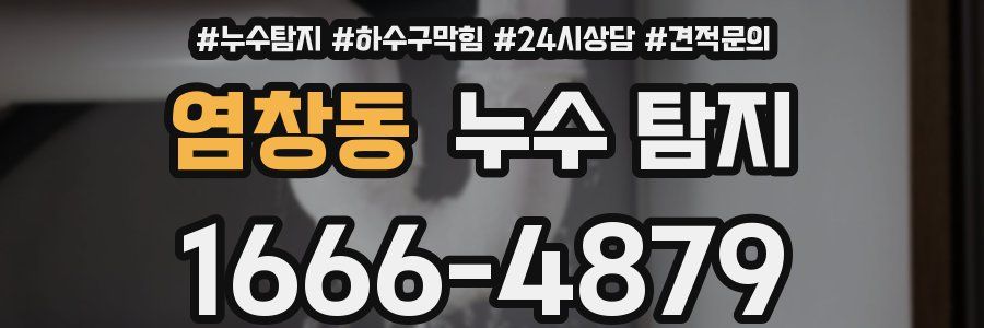 염창동 누수 탐지
