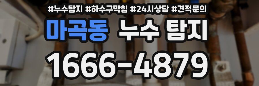 마곡동 누수 탐지