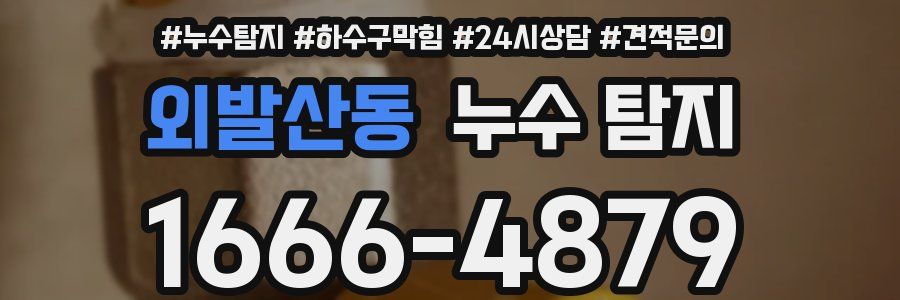 외발산동 누수 탐지