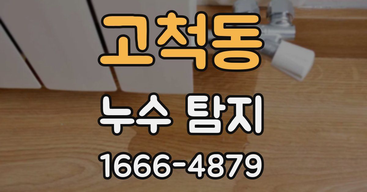 고척동 누수 탐지