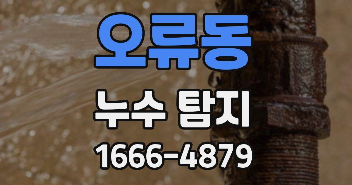 오류동 누수 탐지