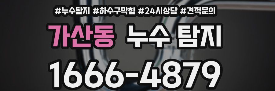 가산동 누수 탐지
