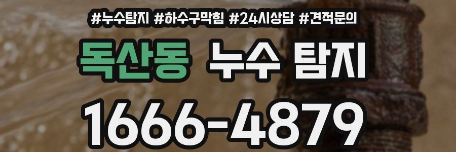 독산동 누수 탐지