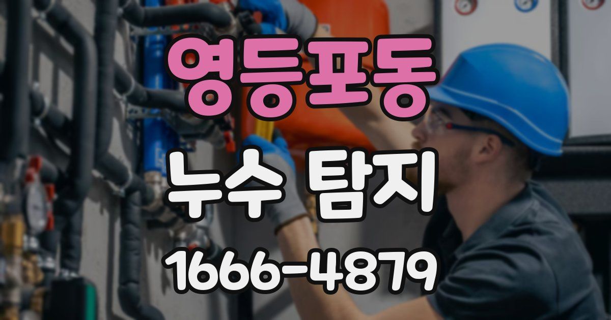 영등포동 누수 탐지