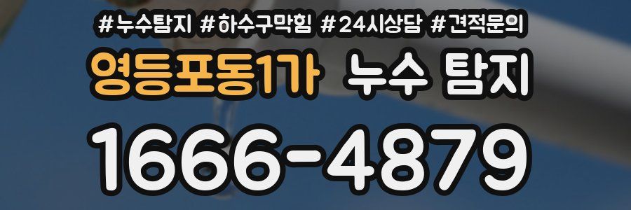 영등포동1가 누수 탐지