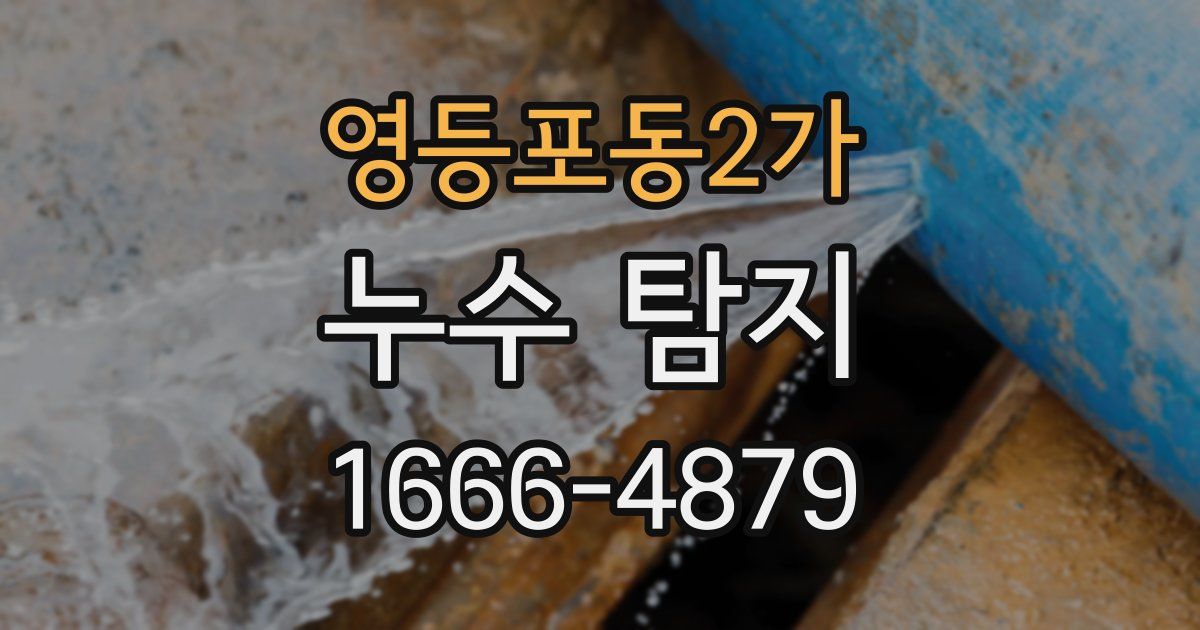 영등포동2가 누수 탐지
