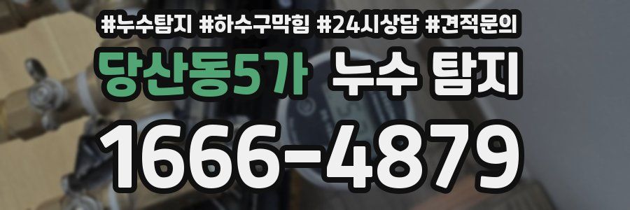 당산동5가 누수 탐지