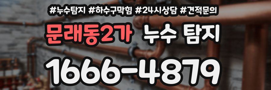 문래동2가 누수 탐지