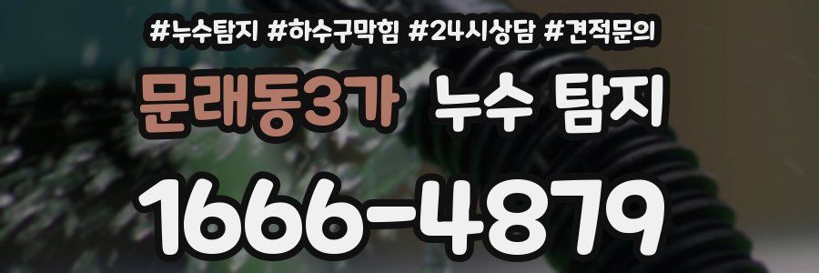 문래동3가 누수 탐지