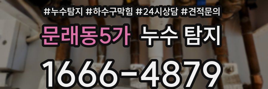 문래동5가 누수 탐지