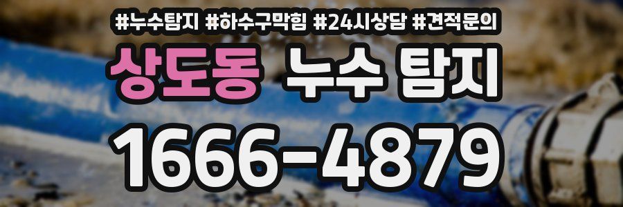 상도동 누수 탐지