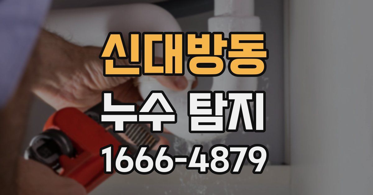 신대방동 누수 탐지
