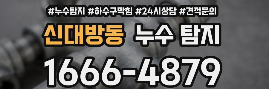 신대방동 누수 탐지
